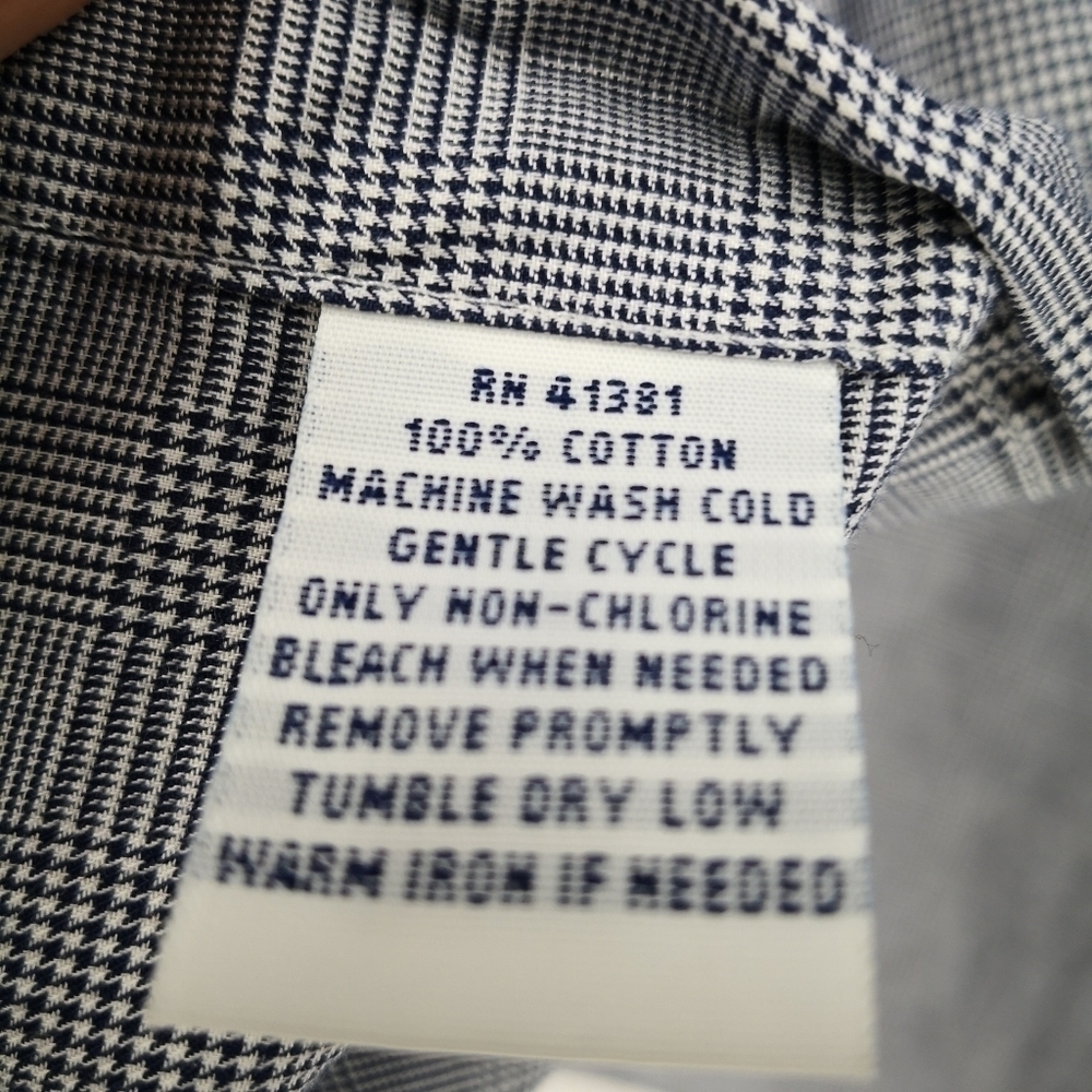 Polo Ralph Lauren Men's L Houndstooth Casual Button Down Long Sleeve Shirt - Picture 10 of 11